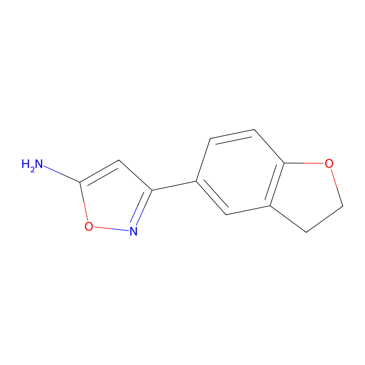 3-(2,3-Dihydrobenzofuran-5-yl)isoxazol-5-amine molecular structure, CAS 1250709-84-2