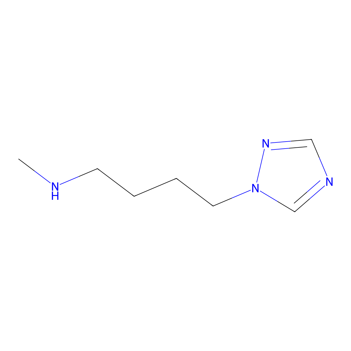 n-Methyl-4-(1h-1,2,4-triazol-1-yl)butan-1-amine molecular structure, CAS 1250710-28-1
