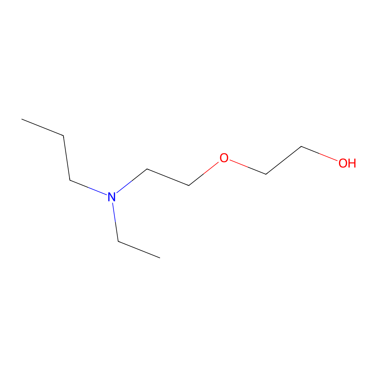 2-(2-(Ethyl(propyl)amino)ethoxy)ethan-1-ol molecular structure, CAS 1250710-79-2