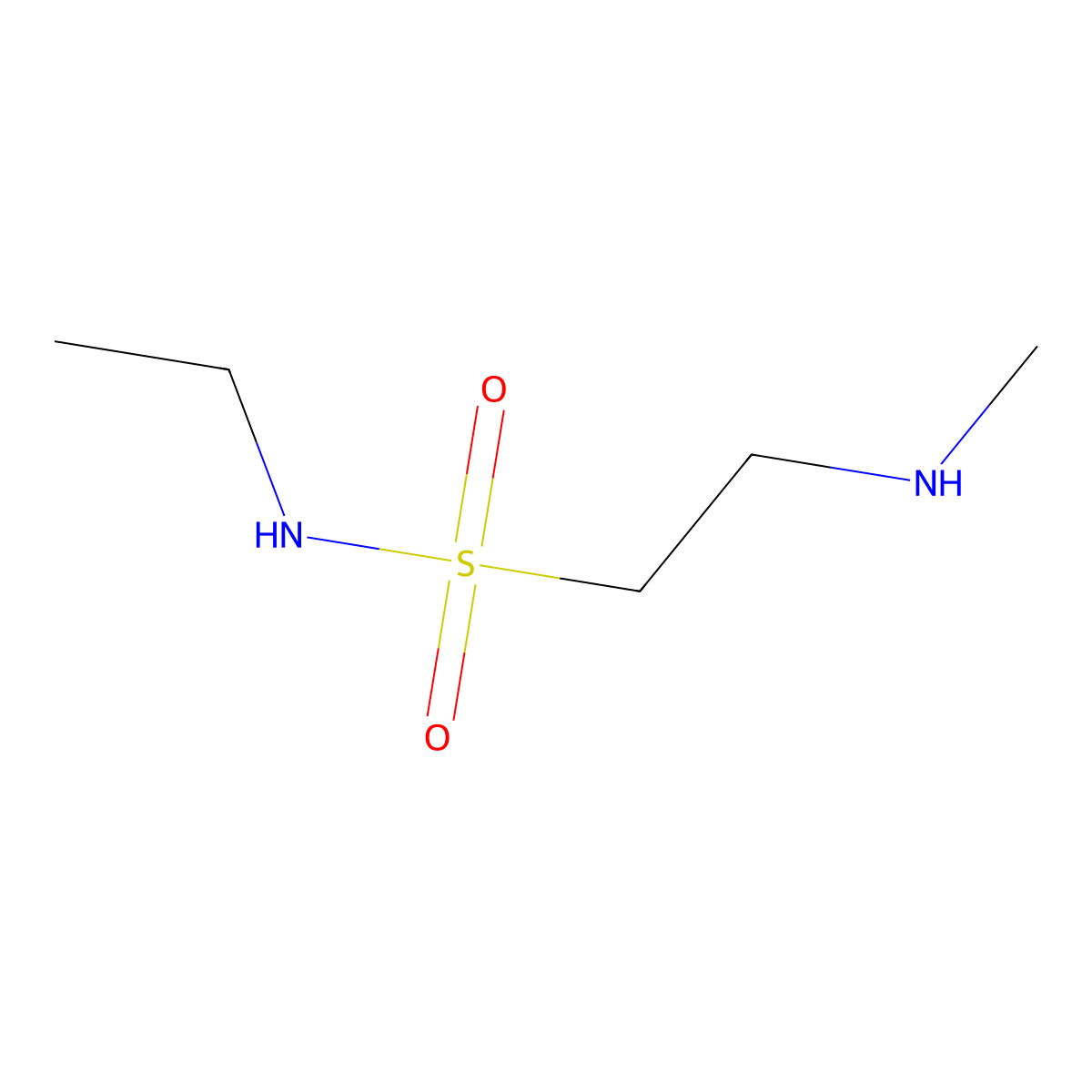 N-ethyl-2-(methylamino)ethane-1-sulfonamide molecular structure, CAS 1250712-45-8