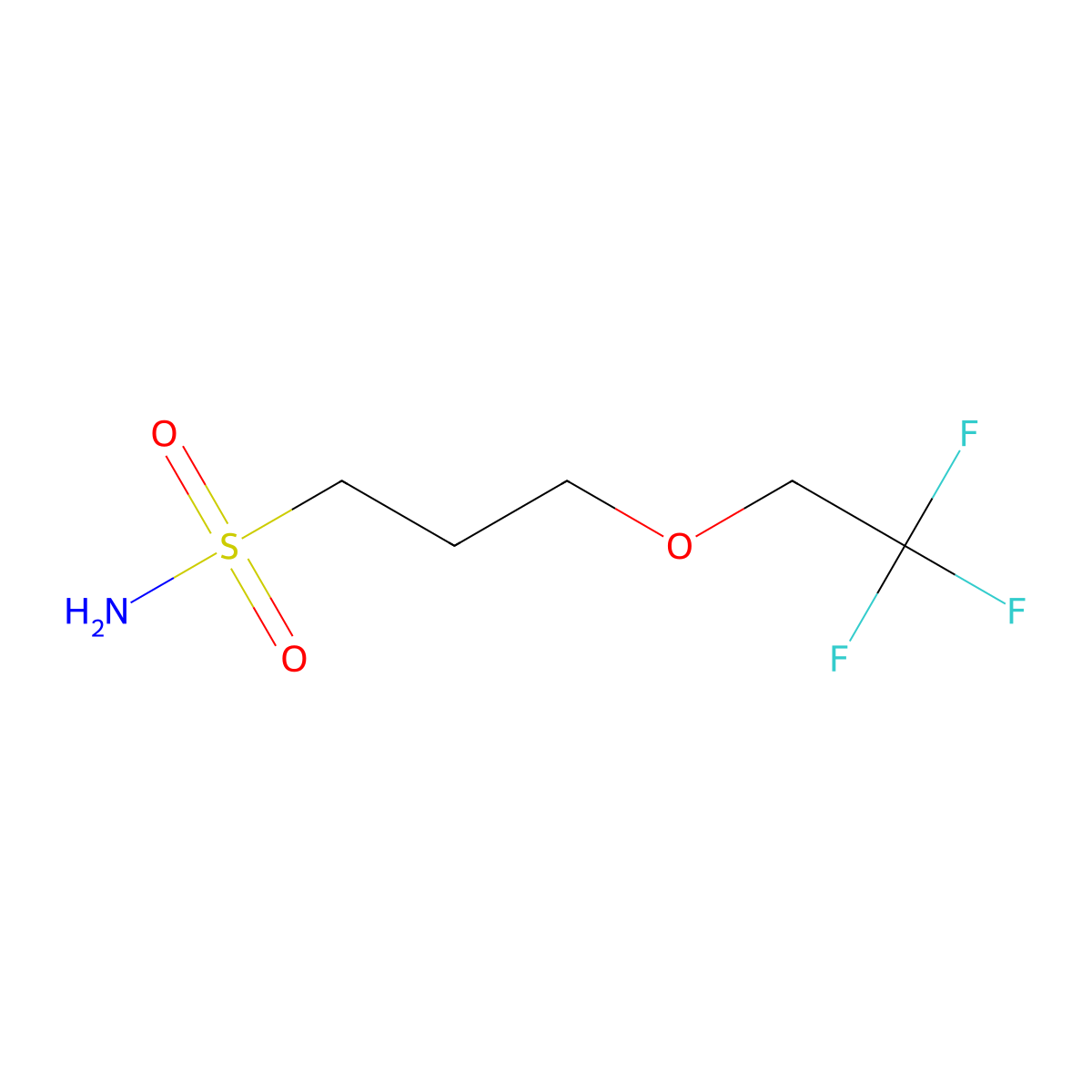 3-(2,2,2-Trifluoroethoxy)propane-1-sulfonamide molecular structure, CAS 1250712-74-3