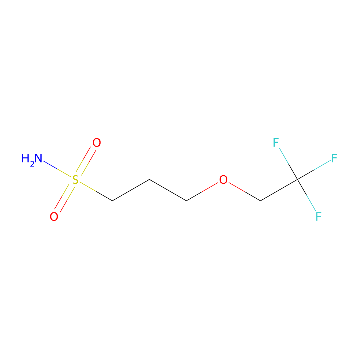 3-(2,2,2-Trifluoroethoxy)propane-1-sulfonamide molecular structure, CAS 1250712-74-3