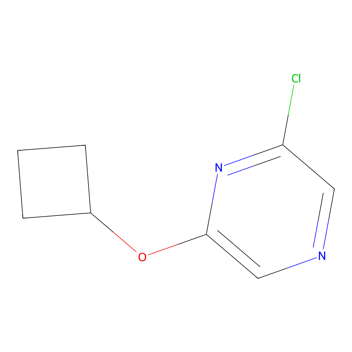 2-Chloro-6-cyclobutoxypyrazine molecular structure, CAS 1250728-63-2