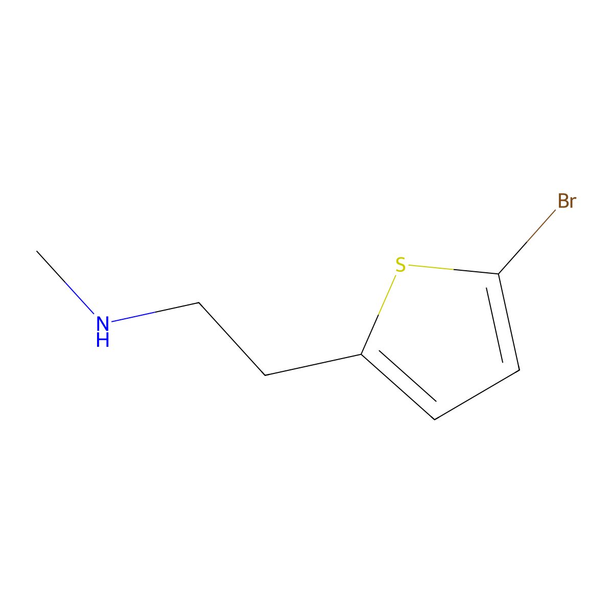 [2-(5-Bromothiophen-2-yl)ethyl](methyl)amine molecular structure, CAS 1250733-44-8