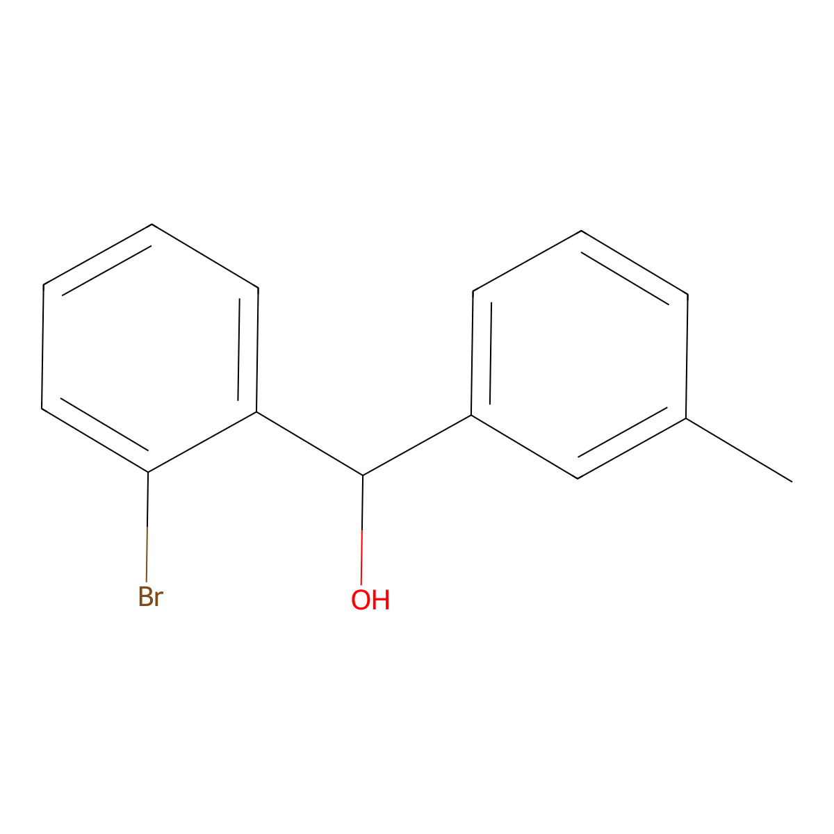 (2-Bromophenyl)(m-tolyl)methanol molecular structure, CAS 1250736-62-9