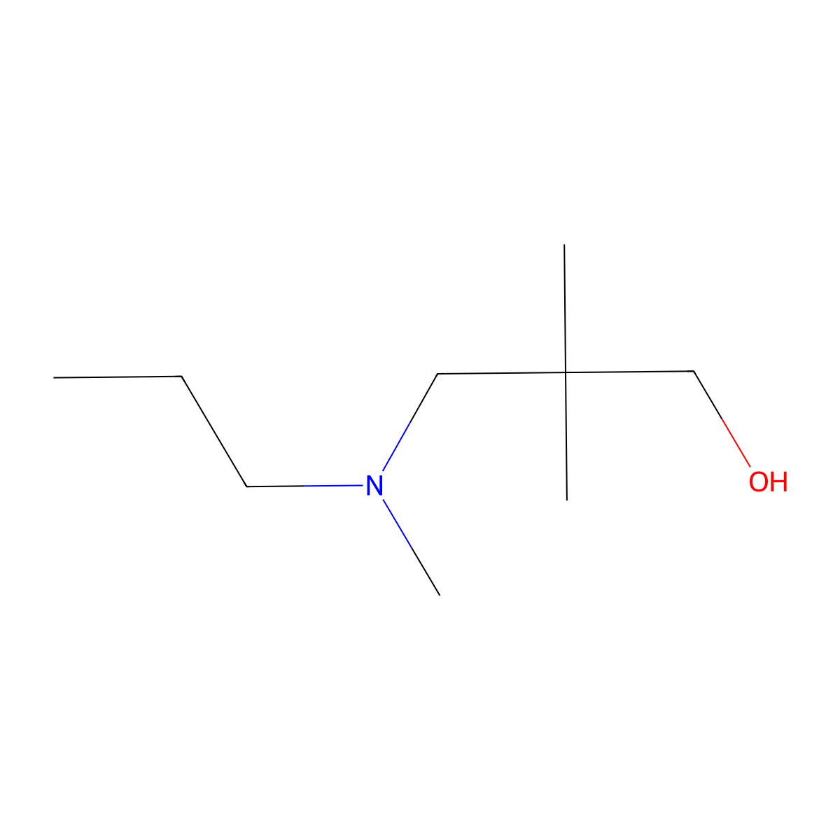 2,2-Dimethyl-3-[methyl(propyl)amino]propan-1-ol molecular structure, CAS 1250739-79-7