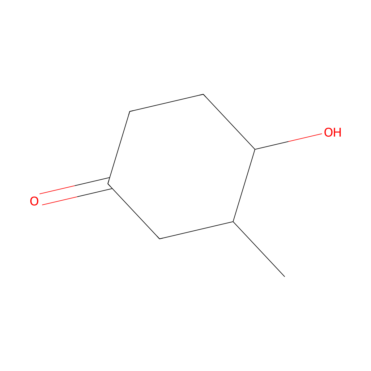 (3R,4R)-4-hydroxy-3-methylcyclohexan-1-one molecular structure, CAS 125074-38-6