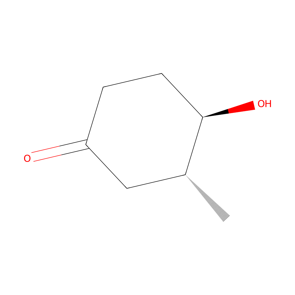 (3R,4R)-4-hydroxy-3-methylcyclohexan-1-one molecular structure, CAS 125074-38-6