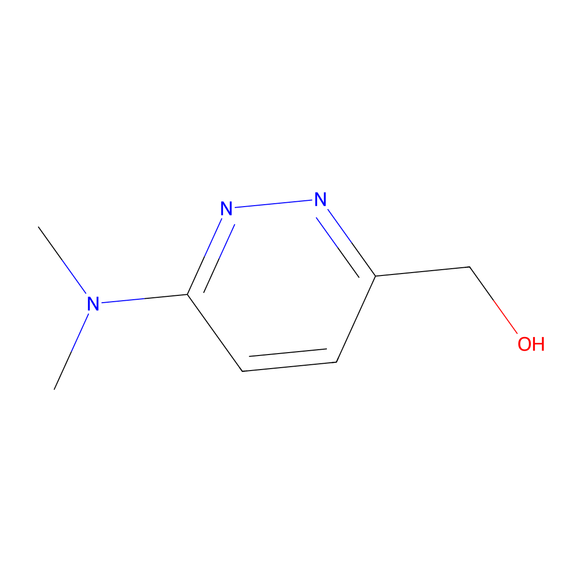 [6-(Dimethylamino)pyridazin-3-yl]methanol molecular structure, CAS 1250748-37-8