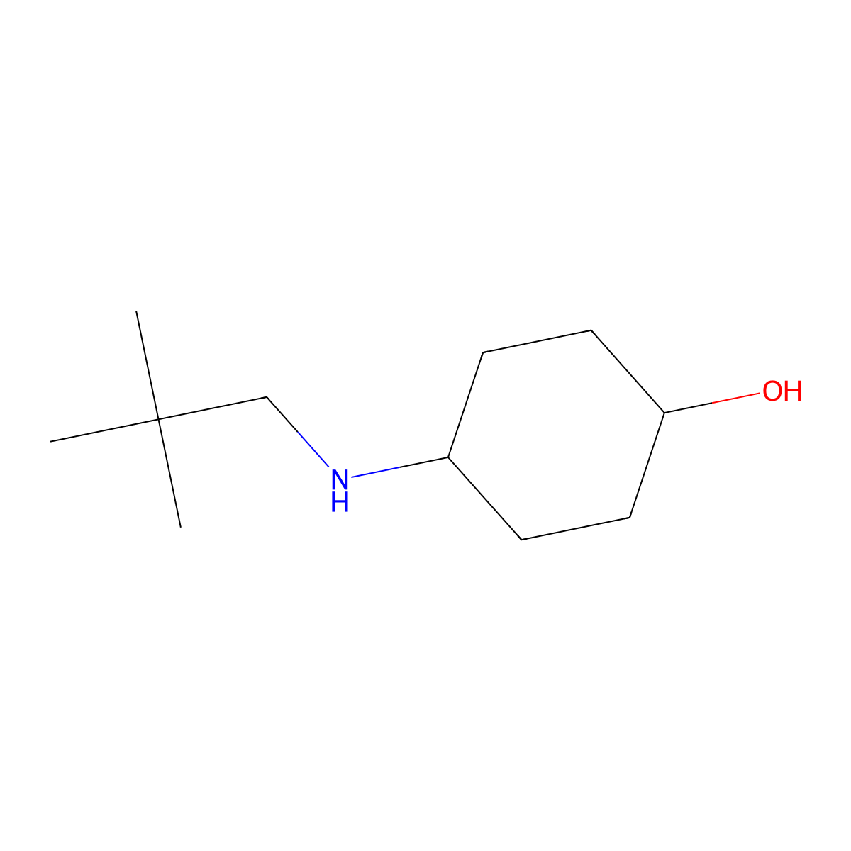 4-(Neopentylamino)cyclohexan-1-ol molecular structure, CAS 1250768-01-4