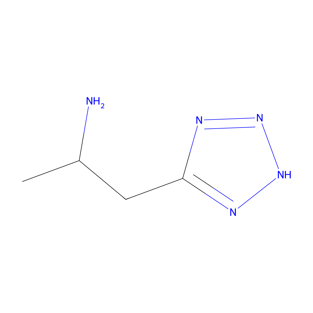 1-(1H-1,2,3,4-tetrazol-5-yl)propan-2-amine molecular structure, CAS 1250769-85-7