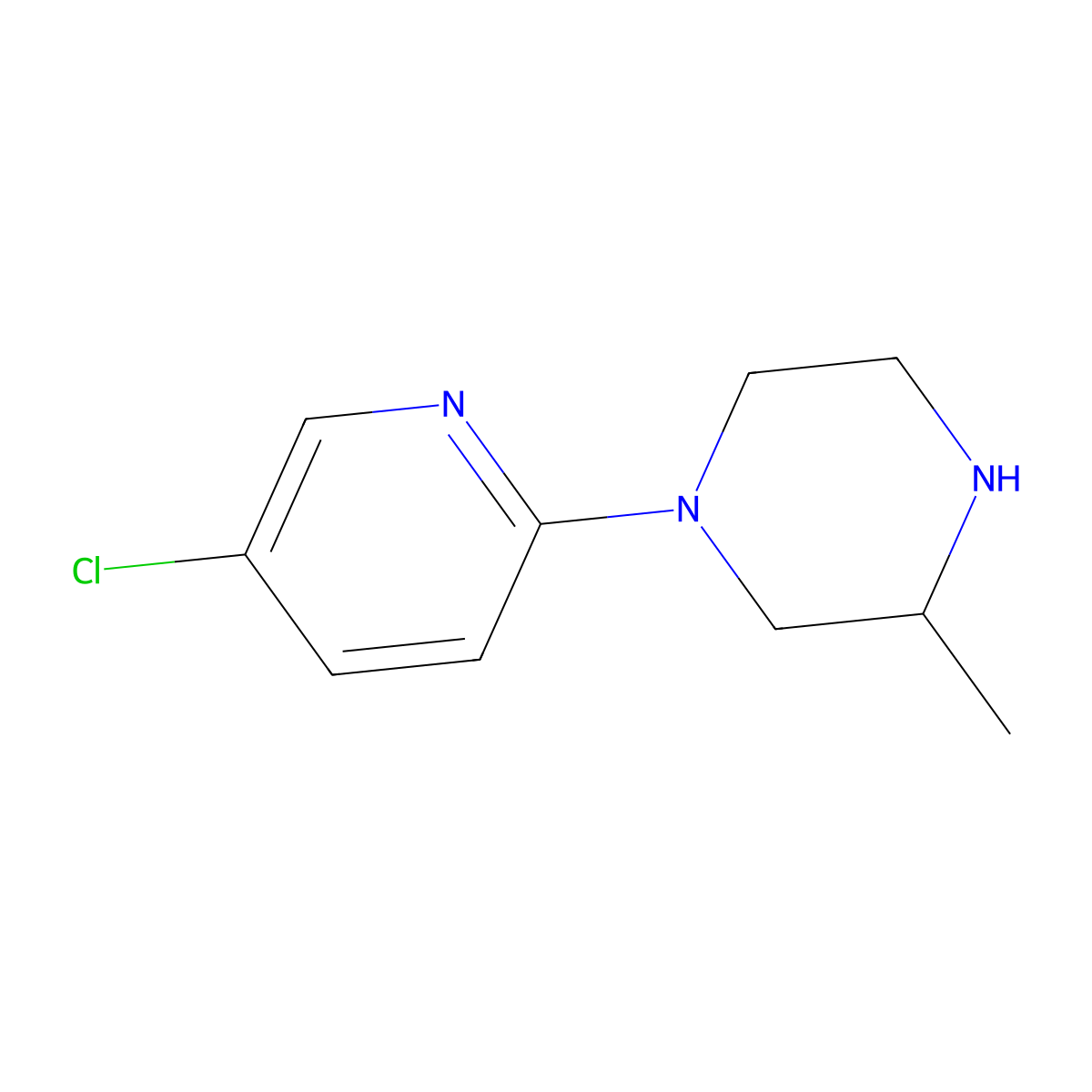 1-(5-Chloropyridin-2-yl)-3-methylpiperazine molecular structure, CAS 1250773-22-8