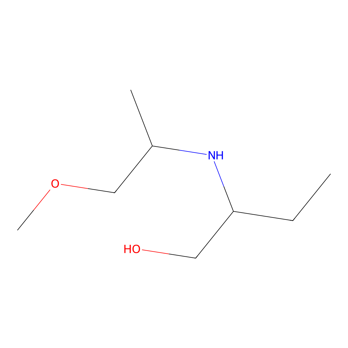 2-[(1-Methoxypropan-2-yl)amino]butan-1-ol molecular structure, CAS 1250777-63-9