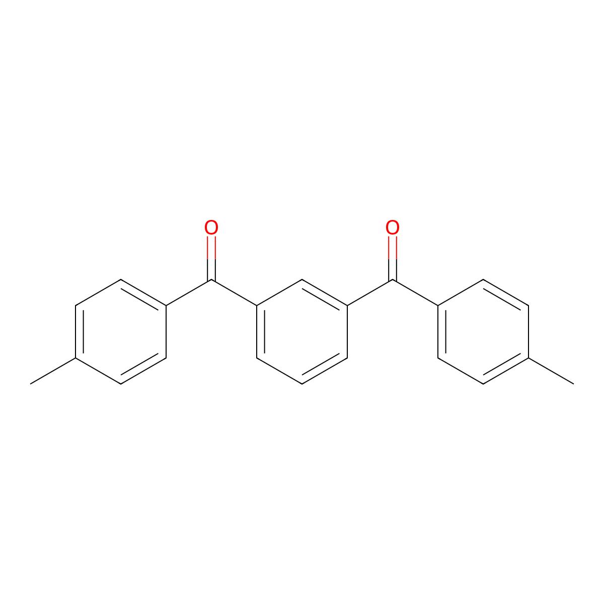 Methanone, 1,1'-(1,3-phenylene)bis[1-(methylphenyl)- molecular structure, CAS 125078-62-8