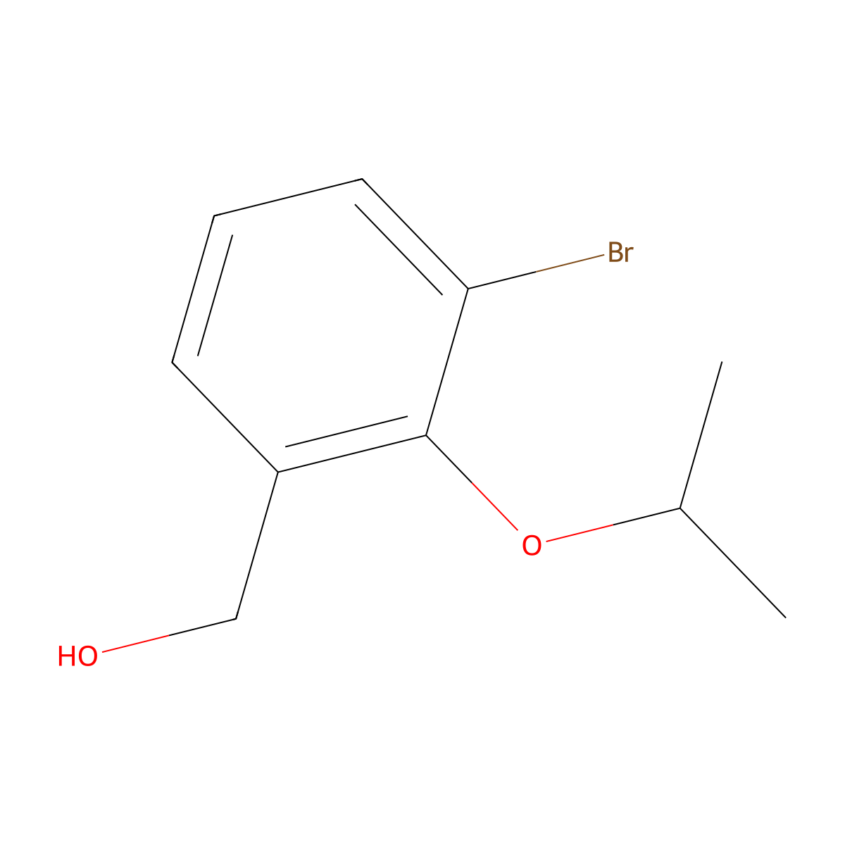 (3-Bromo-2-isopropoxyphenyl)methanol molecular structure, CAS 1250782-97-8