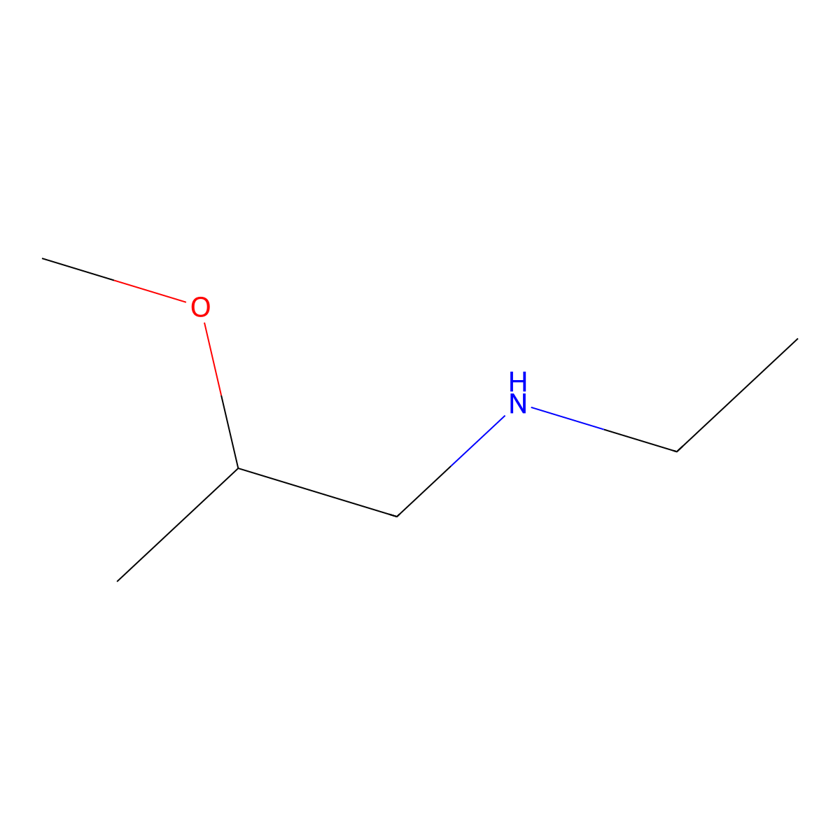 Ethyl(2-methoxypropyl)amine molecular structure, CAS 1250788-65-8