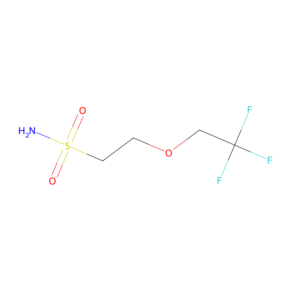2-(2,2,2-Trifluoroethoxy)ethane-1-sulfonamide molecular structure, CAS 1250791-57-1