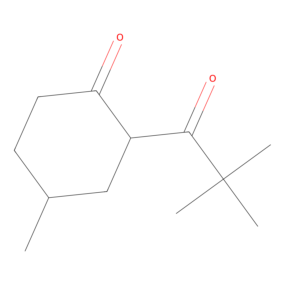 2-(2,2-Dimethylpropanoyl)-4-methylcyclohexan-1-one molecular structure, CAS 1250795-51-7
