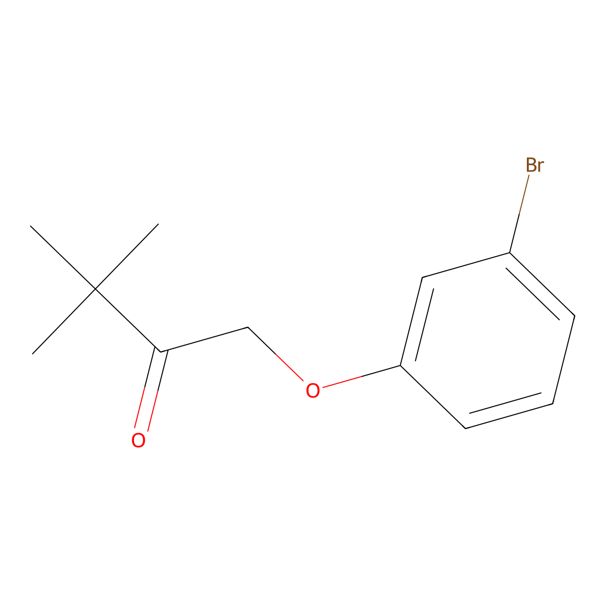 1-(3-Bromophenoxy)-3,3-dimethylbutan-2-one molecular structure, CAS 1250797-67-1