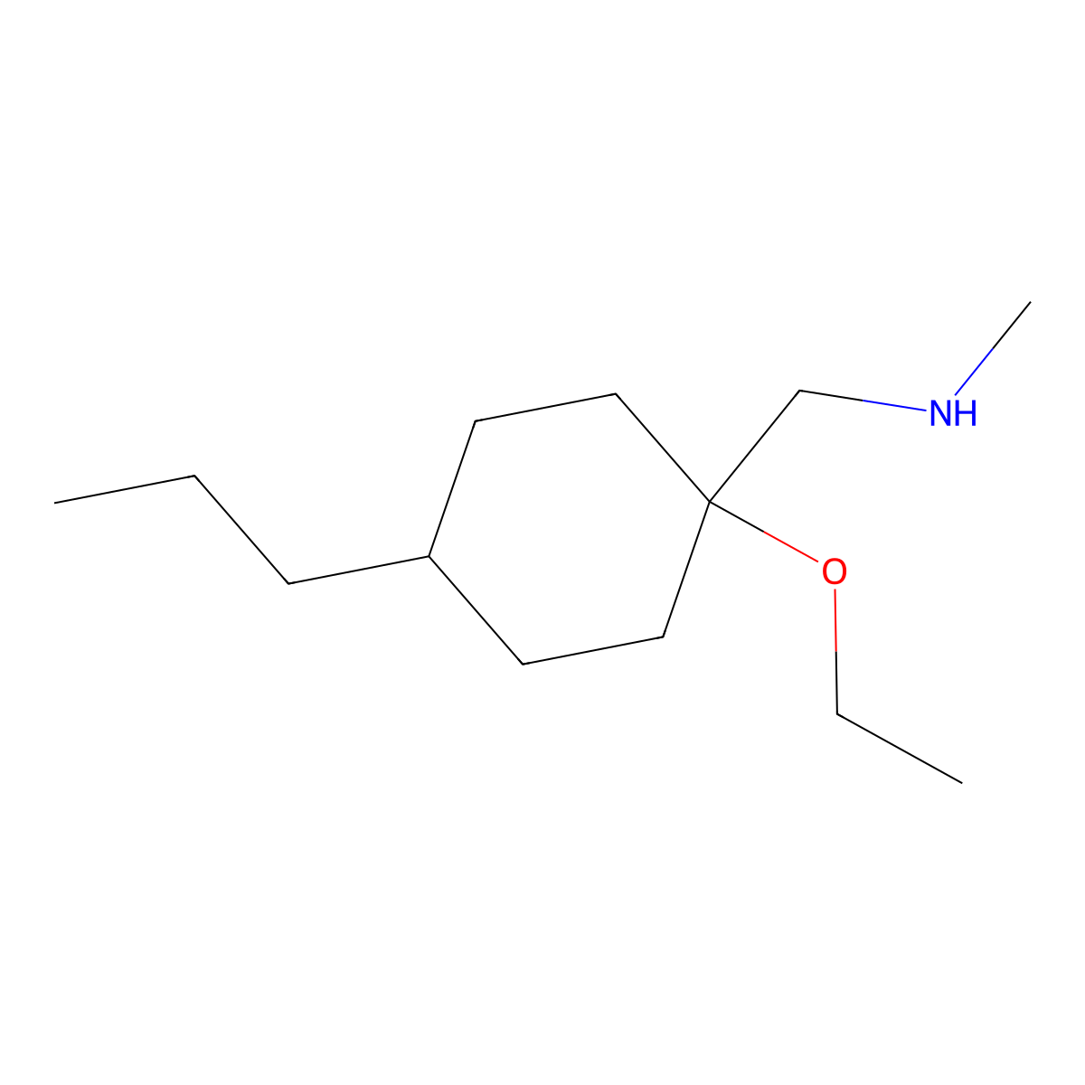 [(1-Ethoxy-4-propylcyclohexyl)methyl](methyl)amine molecular structure, CAS 1250801-60-5