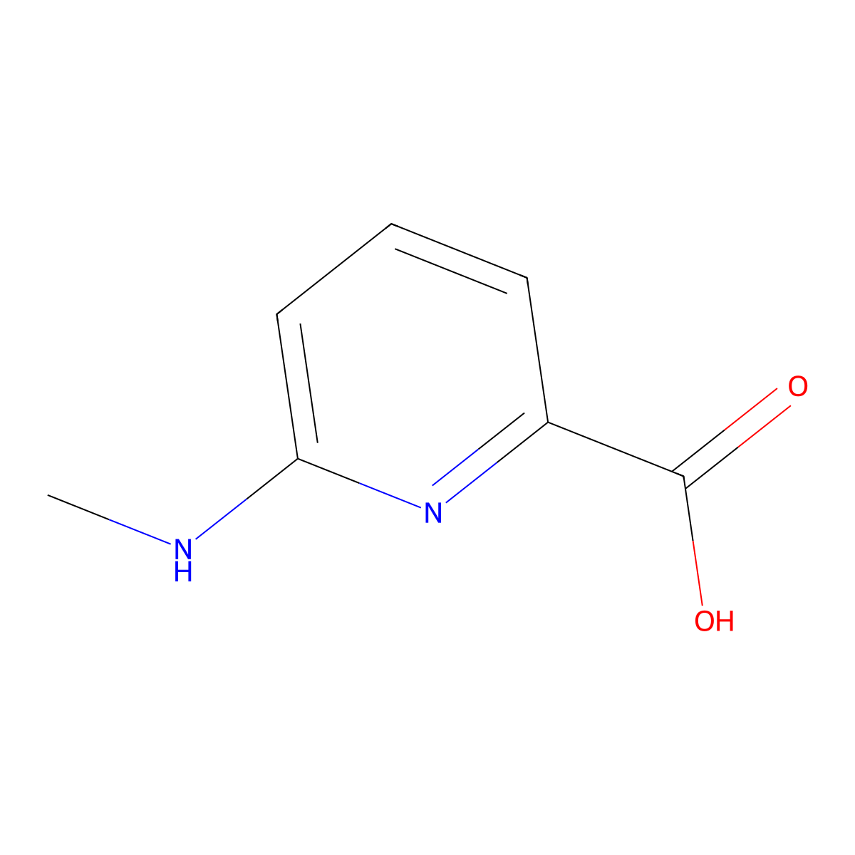 6-(Methylamino)pyridine-2-carboxylic acid molecular structure, CAS 1250806-91-7