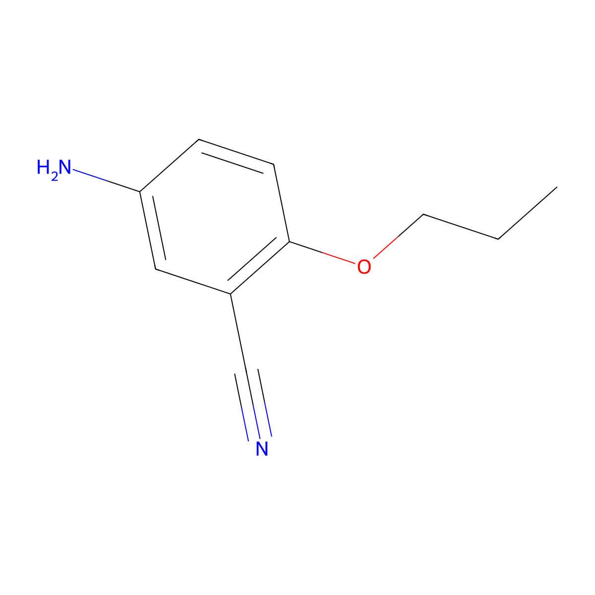 5-Amino-2-propoxybenzonitrile molecular structure, CAS 1250809-94-9