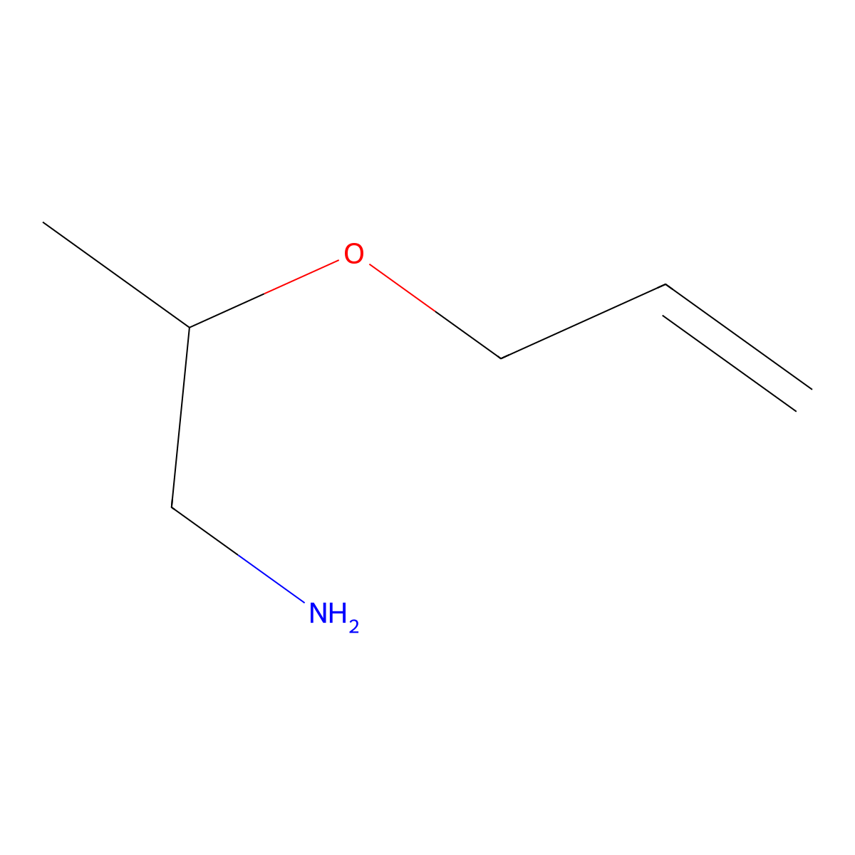 2-(Prop-2-en-1-yloxy)propan-1-amine molecular structure, CAS 1250811-11-0