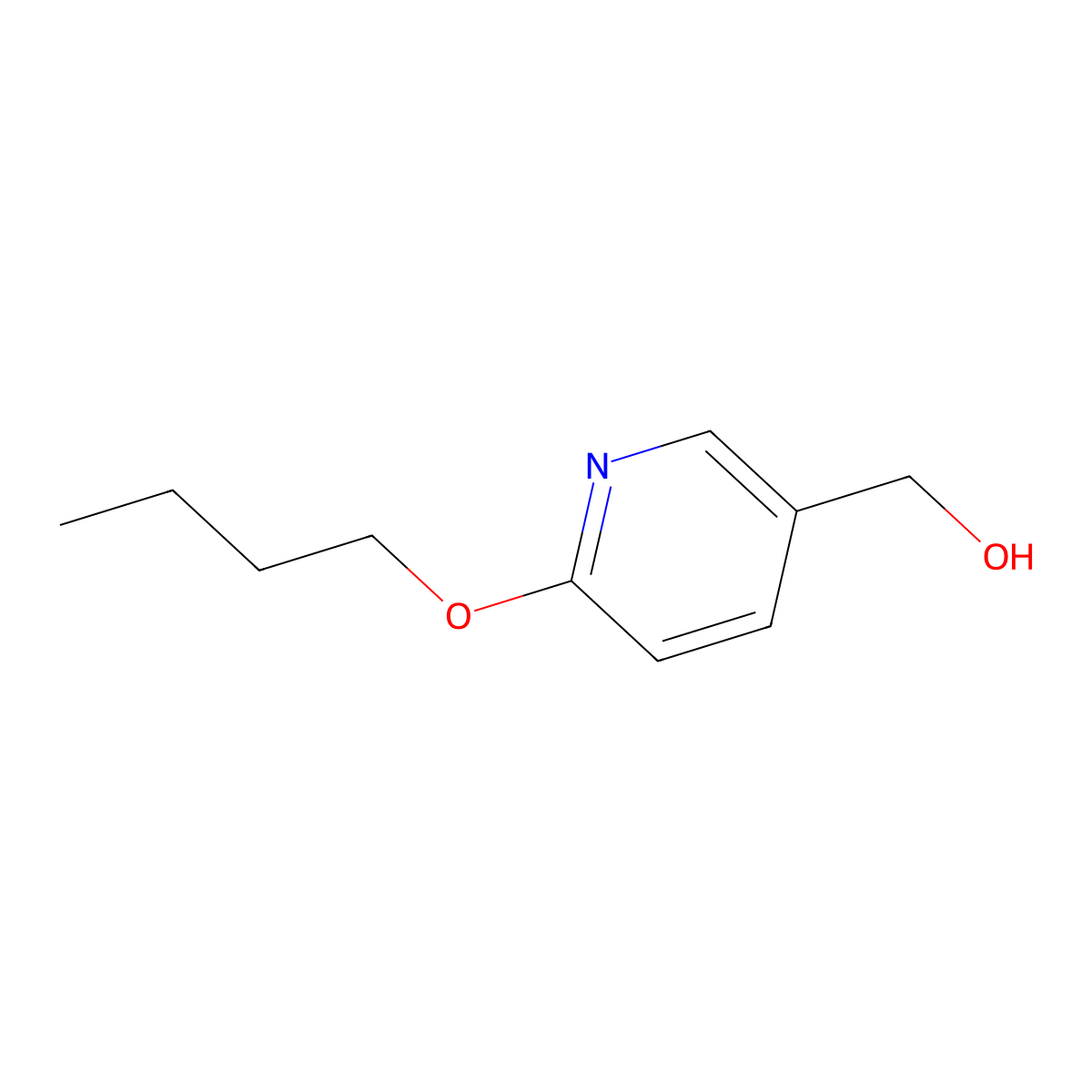6-Butoxy-3-pyridinemethanol molecular structure, CAS 1250814-95-9