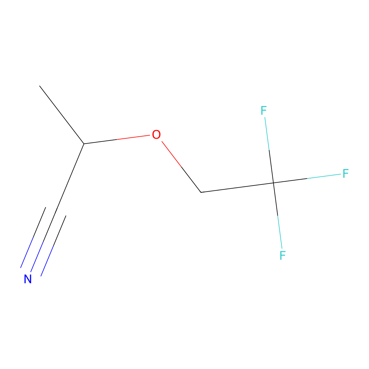 2-(2,2,2-Trifluoroethoxy)propanenitrile molecular structure, CAS 1250815-37-2