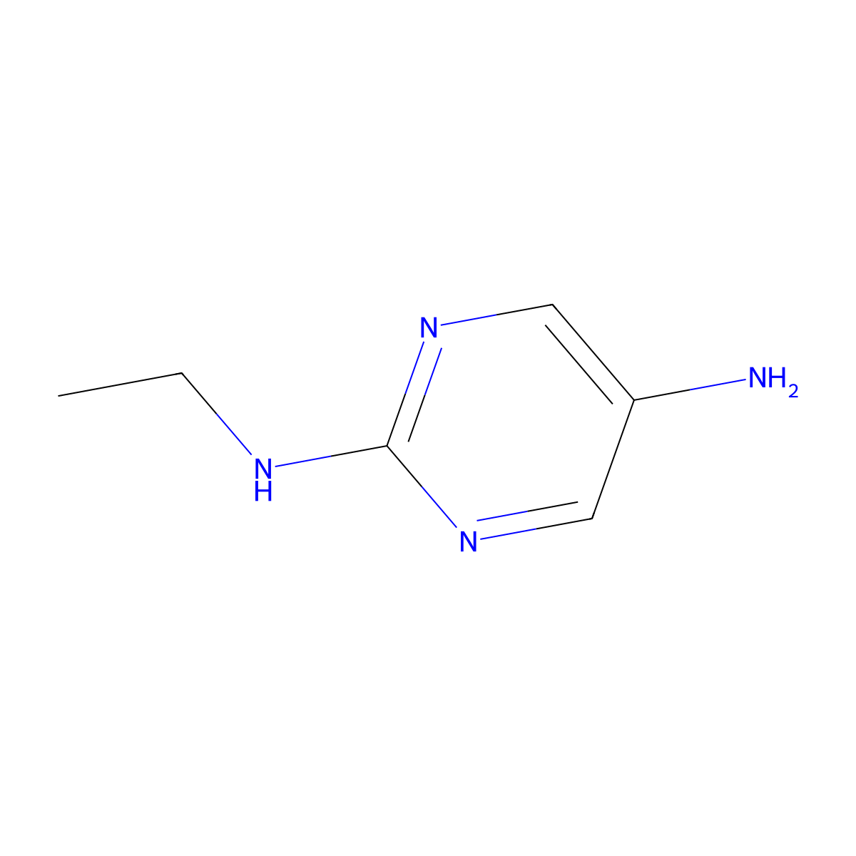 N2-Ethylpyrimidine-2,5-diamine molecular structure, CAS 1250821-49-8