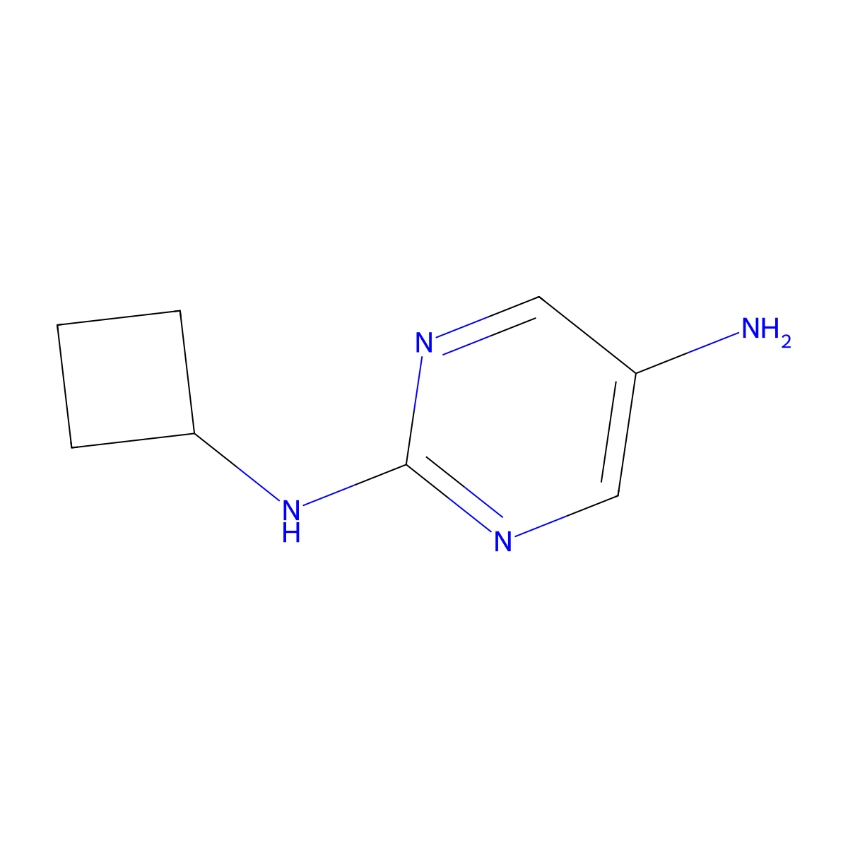 N2-Cyclobutylpyrimidine-2,5-diamine molecular structure, CAS 1250822-97-9