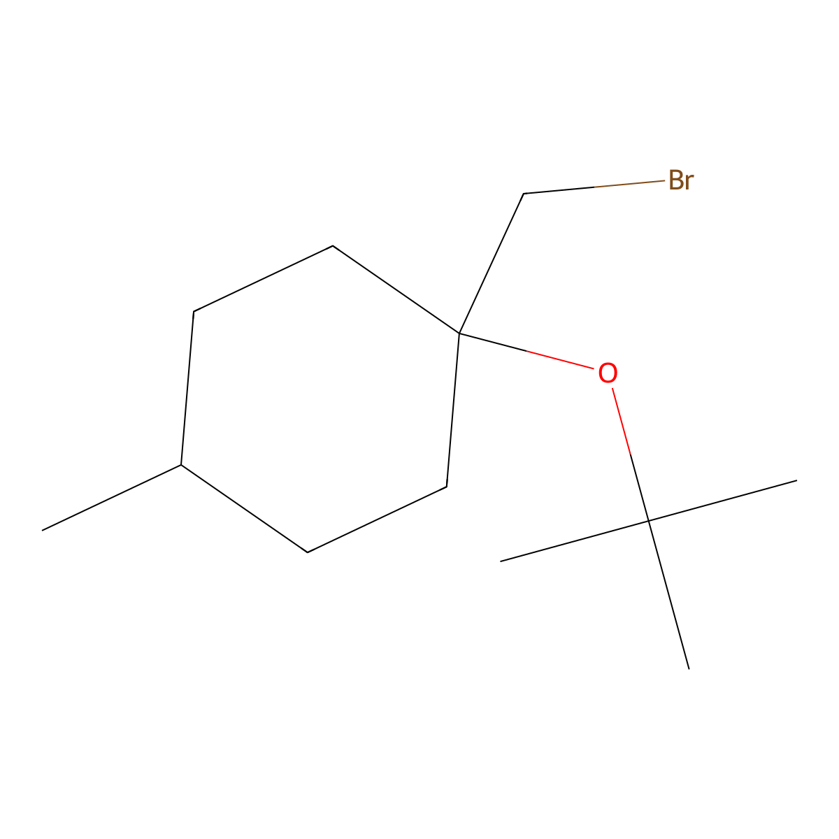 1-(Bromomethyl)-1-(tert-butoxy)-4-methylcyclohexane molecular structure, CAS 1250825-77-4