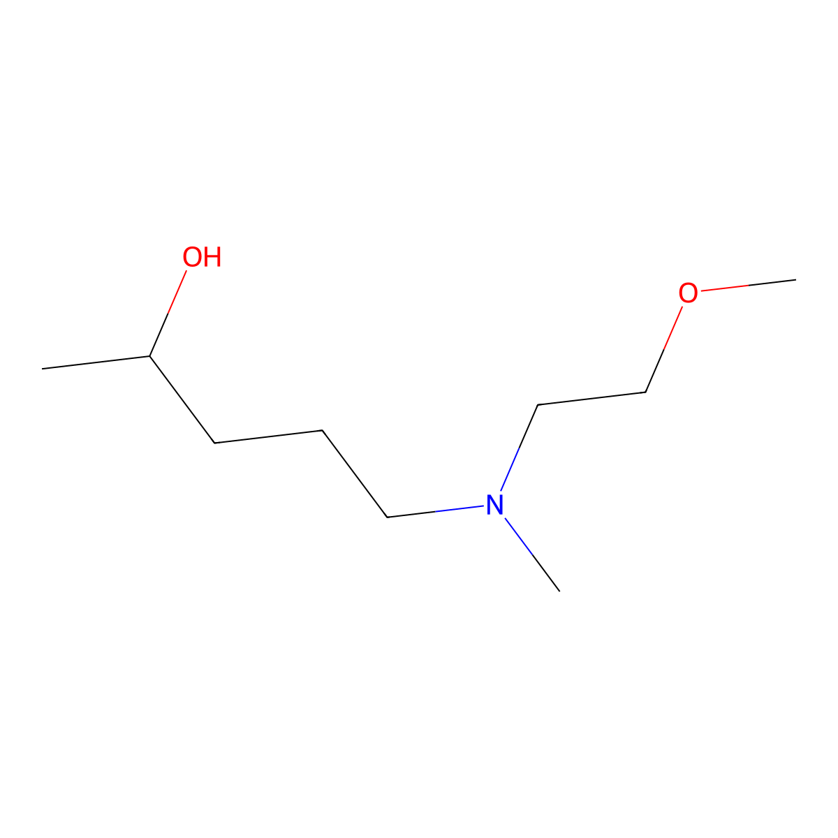 5-[(2-Methoxyethyl)(methyl)amino]pentan-2-ol molecular structure, CAS 1250836-57-7