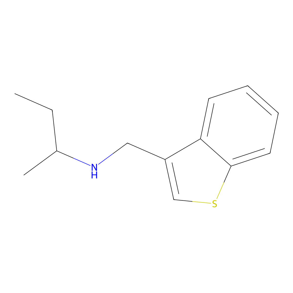 n-(Benzo[b]thiophen-3-ylmethyl)butan-2-amine molecular structure, CAS 1250836-66-8