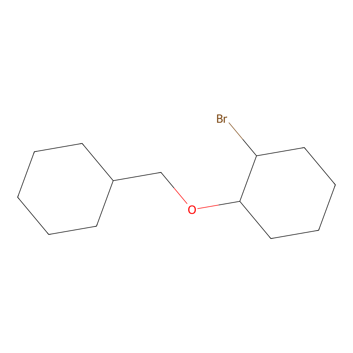 1-Bromo-2-(cyclohexylmethoxy)cyclohexane molecular structure, CAS 1250841-14-5