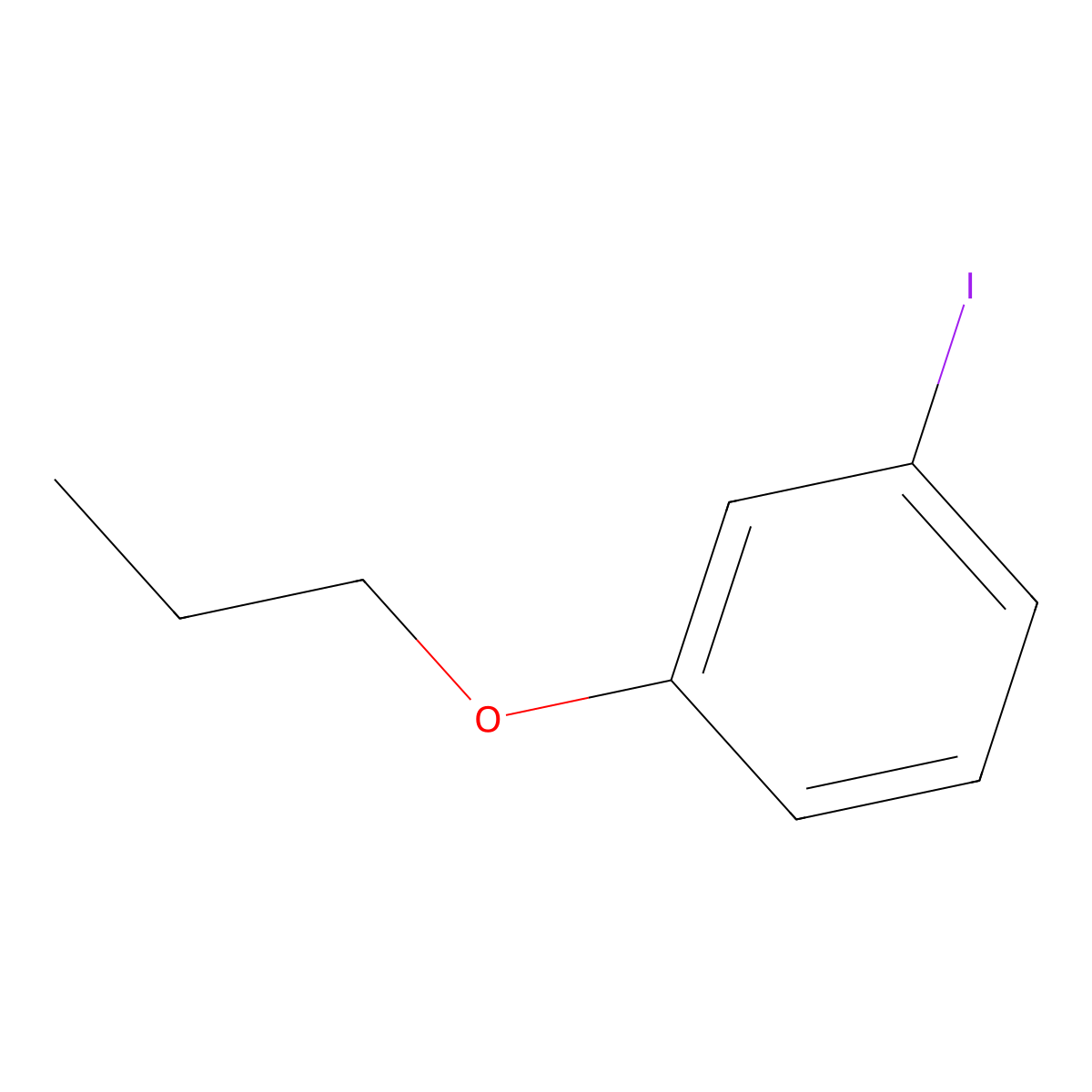 1-Iodo-3-propoxybenzene molecular structure, CAS 1250847-42-7