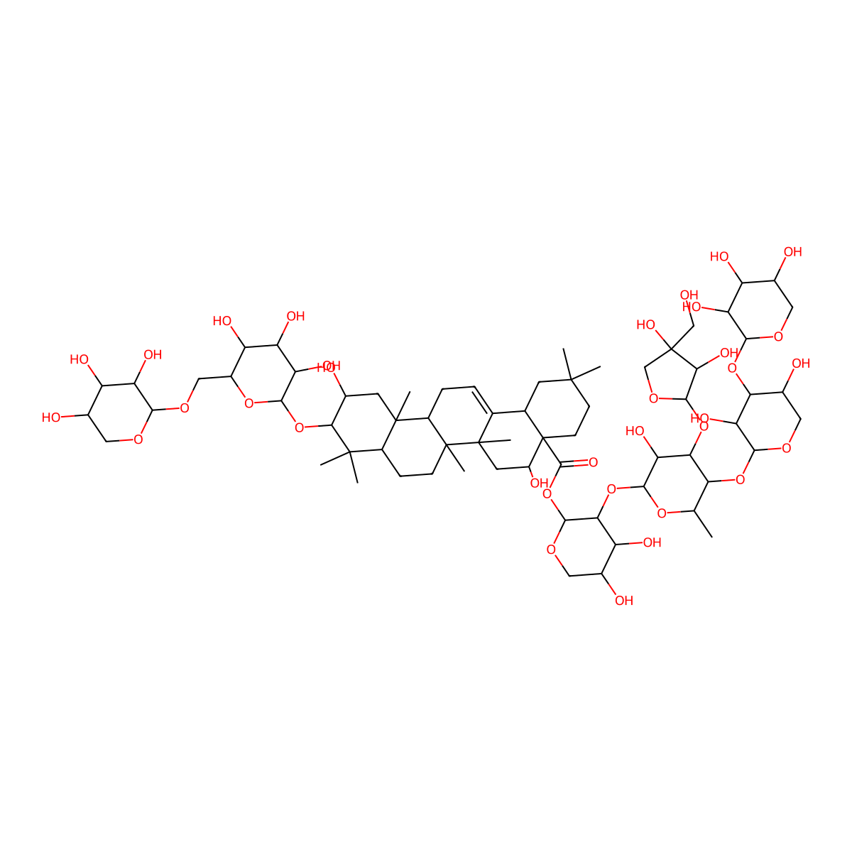 Astersaponin A molecular structure, CAS 125085-16-7