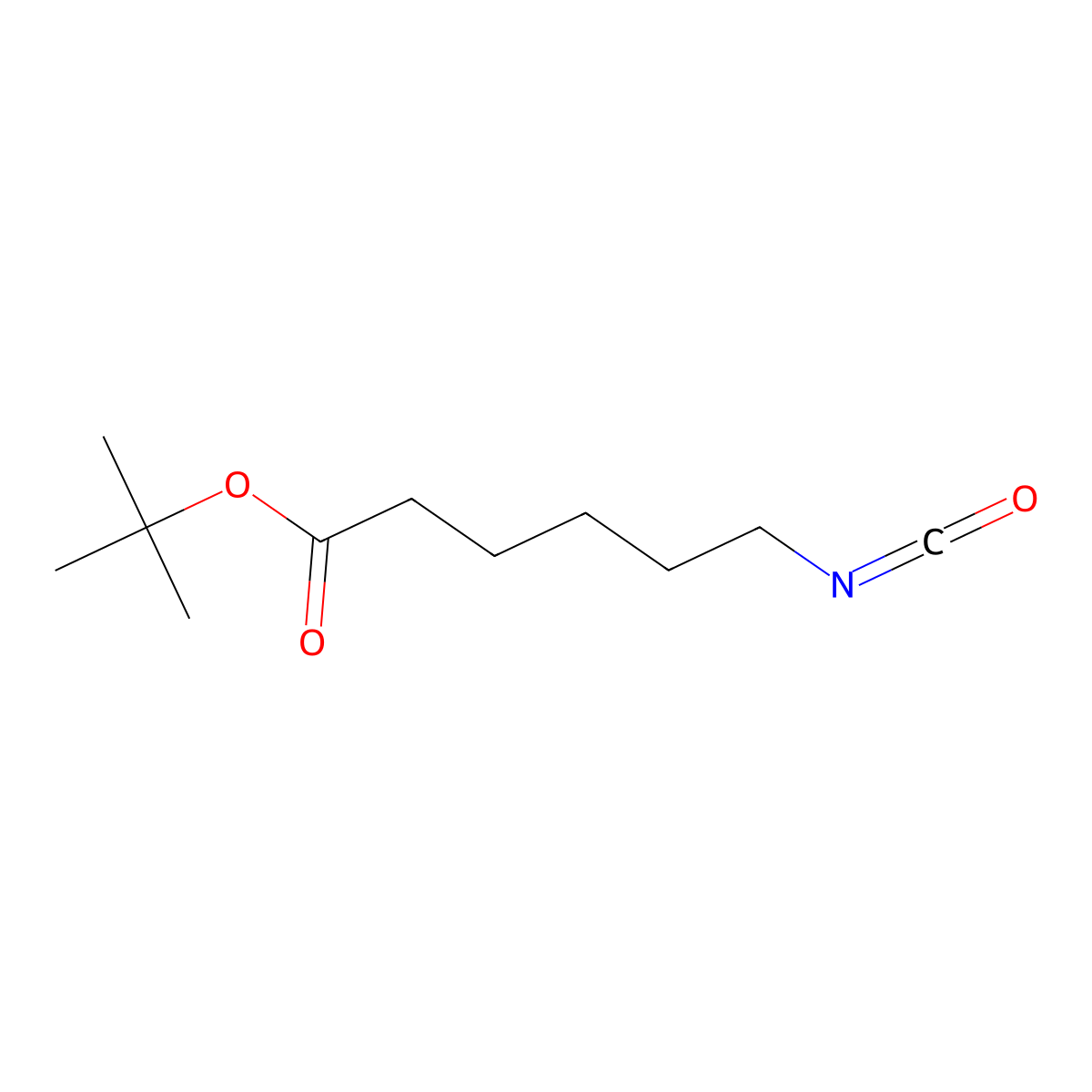 Tert-butyl 6-isocyanatohexanoate molecular structure, CAS 1250866-91-1