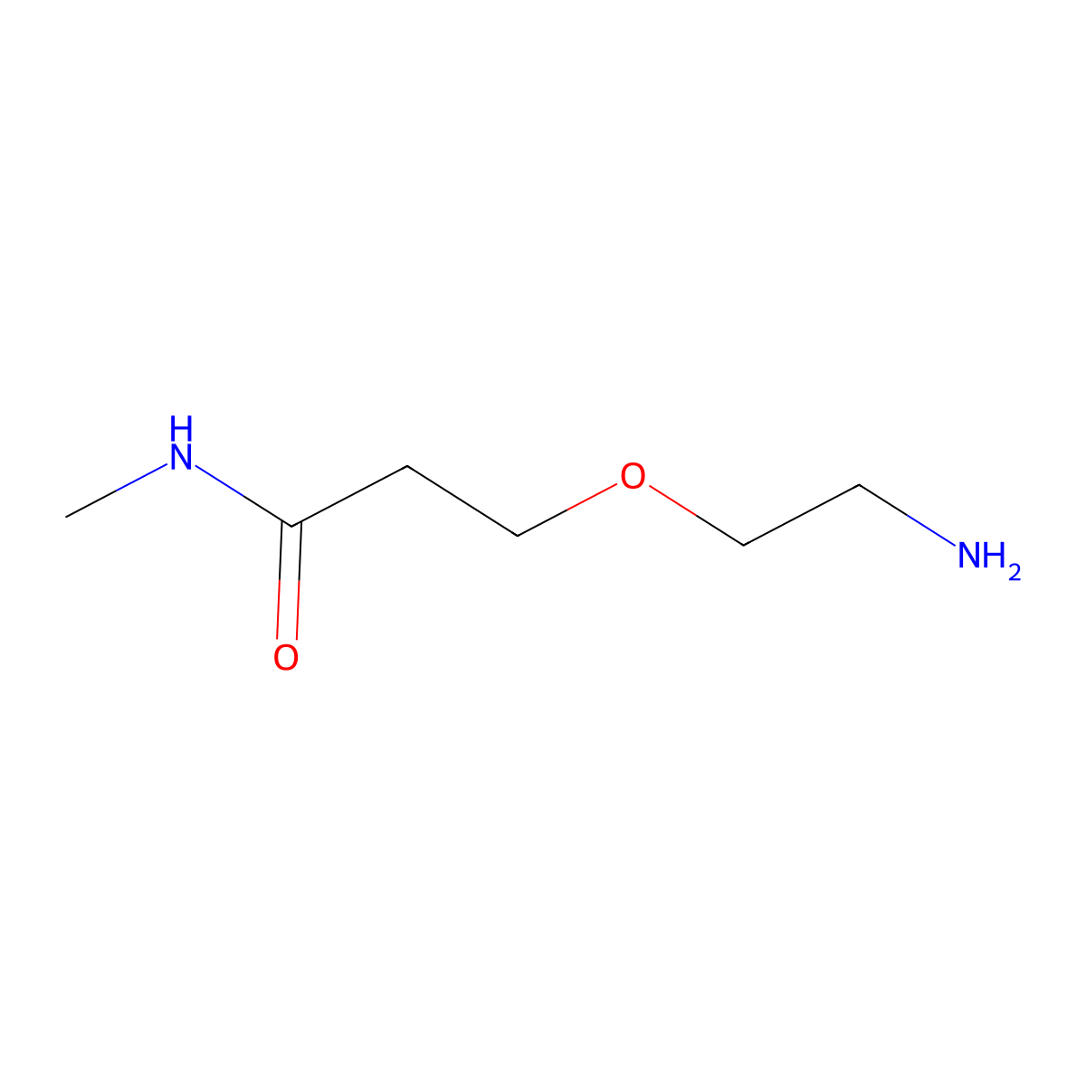 3-(2-aminoethoxy)-N-methylpropanamide molecular structure, CAS 1250877-67-8