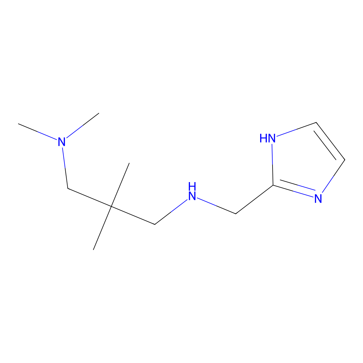 [3-(dimethylamino)-2,2-dimethylpropyl][(1H-imidazol-2-yl)methyl]amine molecular structure, CAS 1250878-35-3
