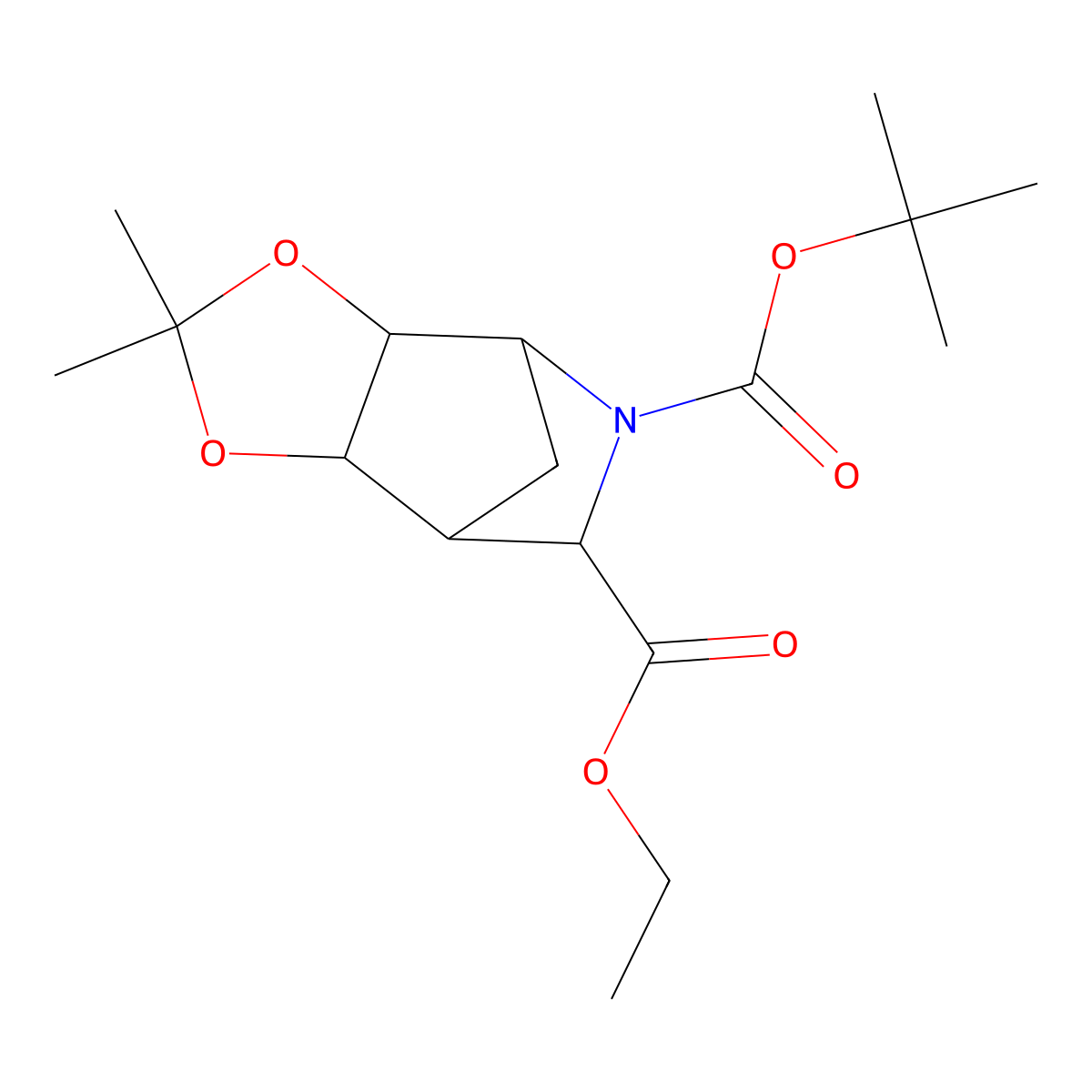 (6S,7aS)-5-tert-Butyl 6-ethyl 2,2-dimethyltetrahydro-4,7-methano[1,3]dioxolo[4,5-c]pyridine-5,6(6H)-dicarboxylate molecular structure, CAS 1250883-57-8