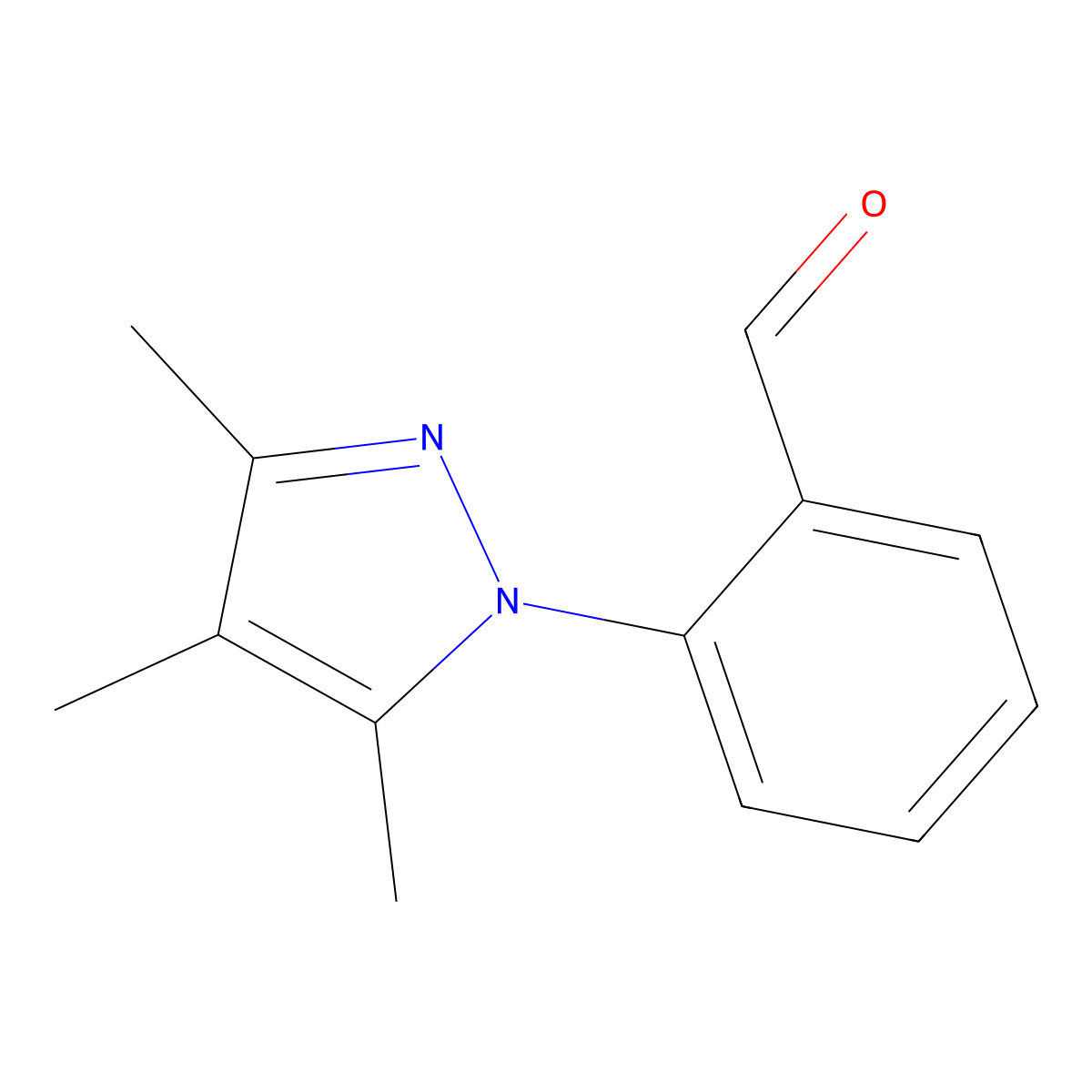2-(3,4,5-Trimethyl-1h-pyrazol-1-yl)benzaldehyde molecular structure, CAS 1250888-22-2