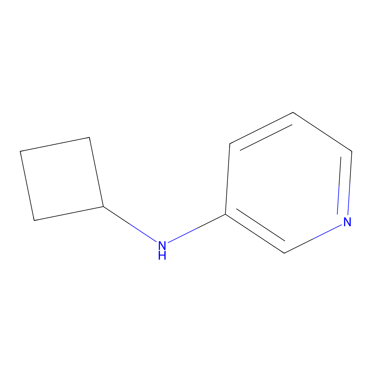 N-Cyclobutyl-3-pyridinamine molecular structure, CAS 1250891-52-1