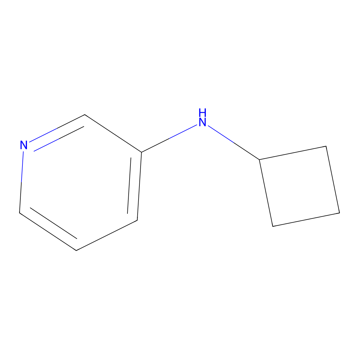 N-Cyclobutyl-3-pyridinamine molecular structure, CAS 1250891-52-1