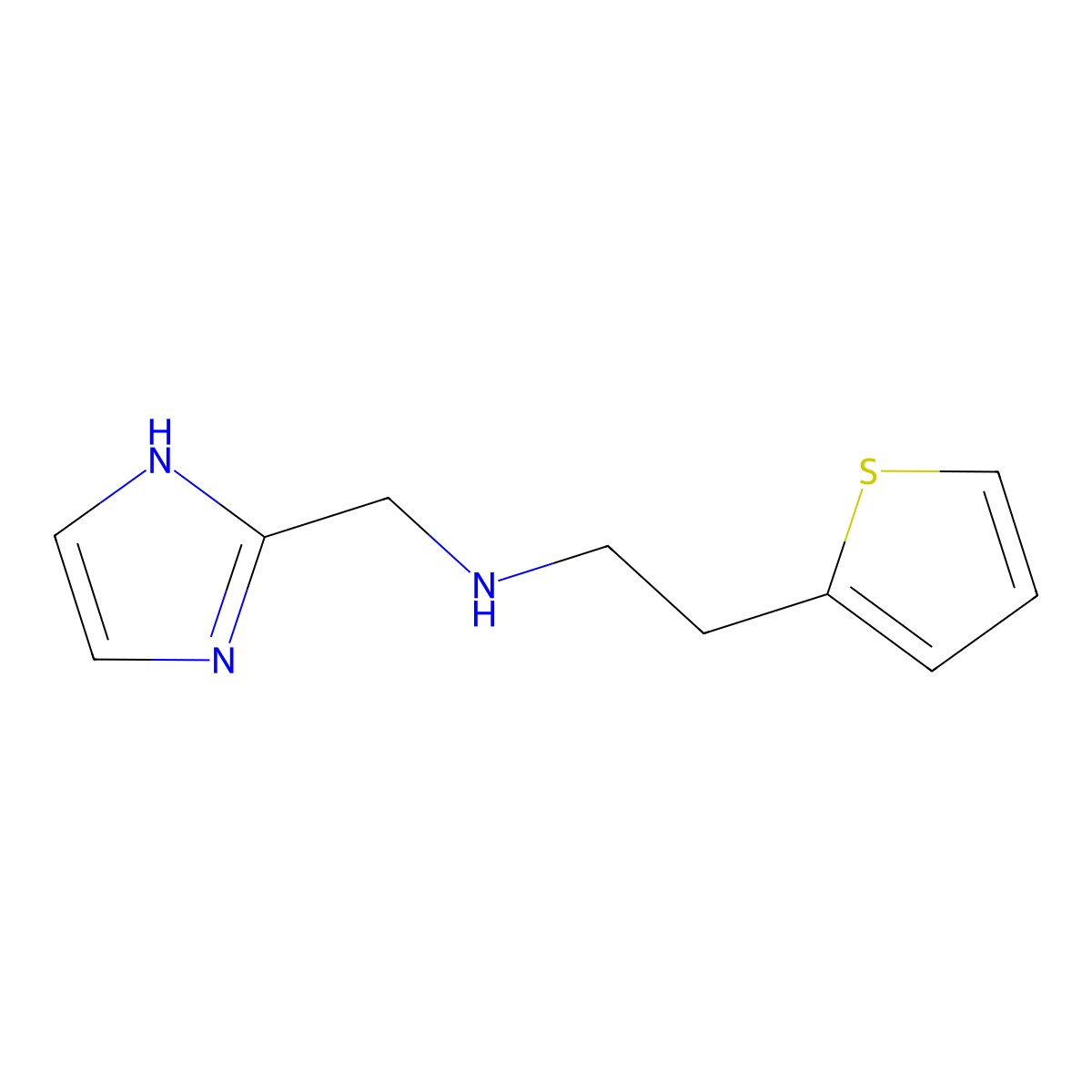 [(1H-imidazol-2-yl)methyl][2-(thiophen-2-yl)ethyl]amine molecular structure, CAS 1250893-48-1