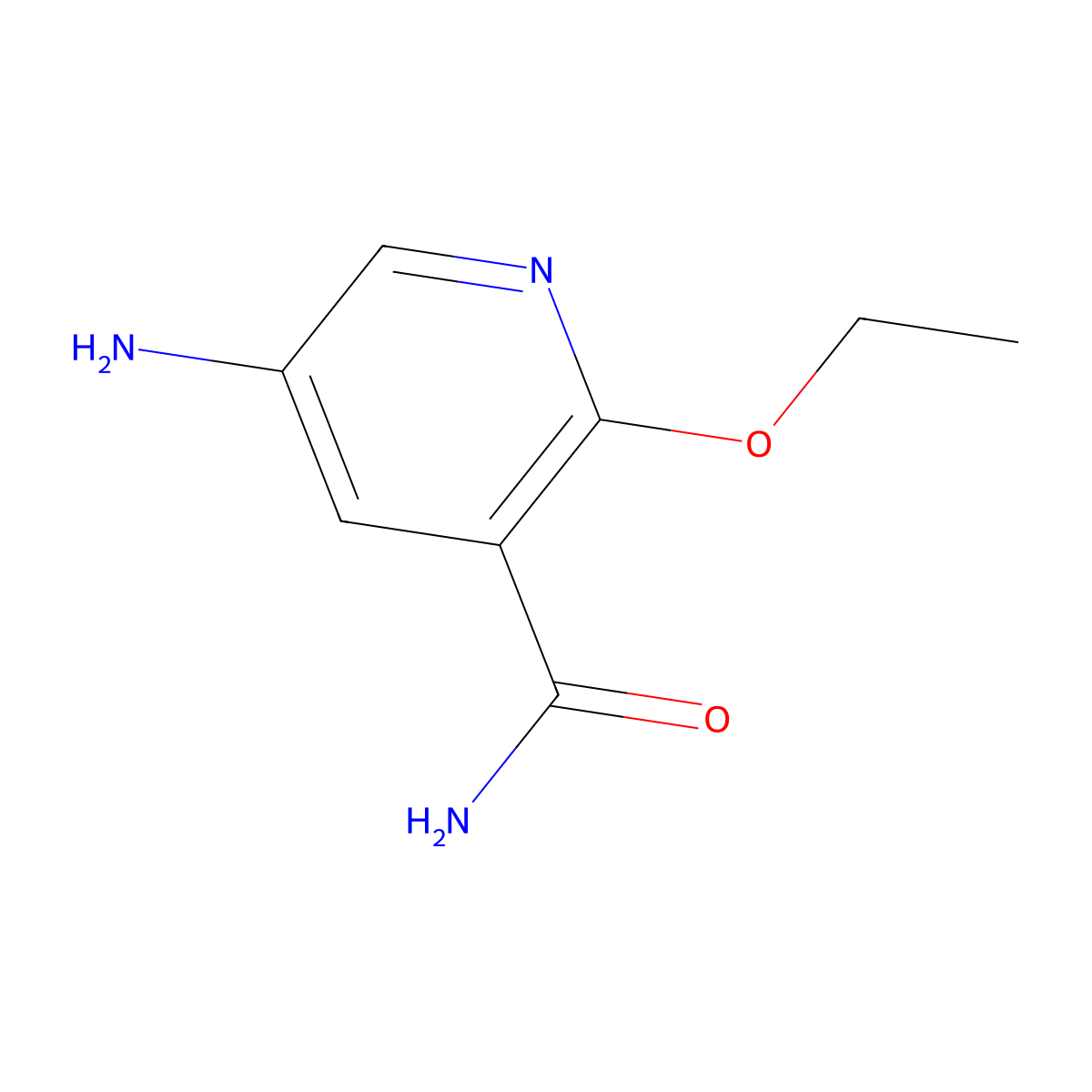5-Amino-2-ethoxypyridine-3-carboxamide molecular structure, CAS 1250893-90-3