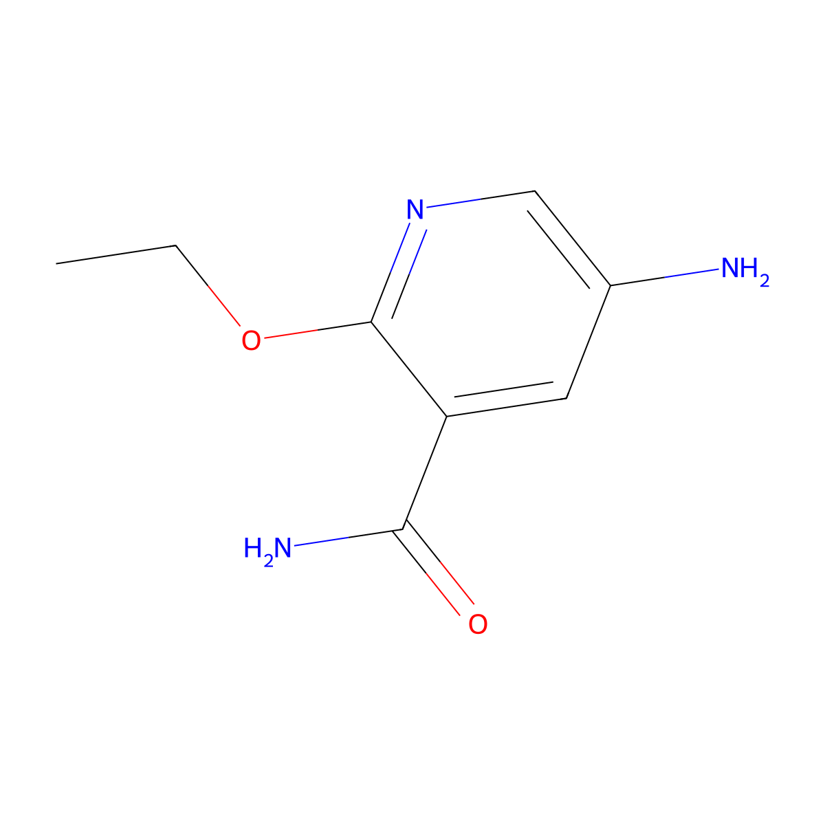 5-Amino-2-ethoxypyridine-3-carboxamide molecular structure, CAS 1250893-90-3