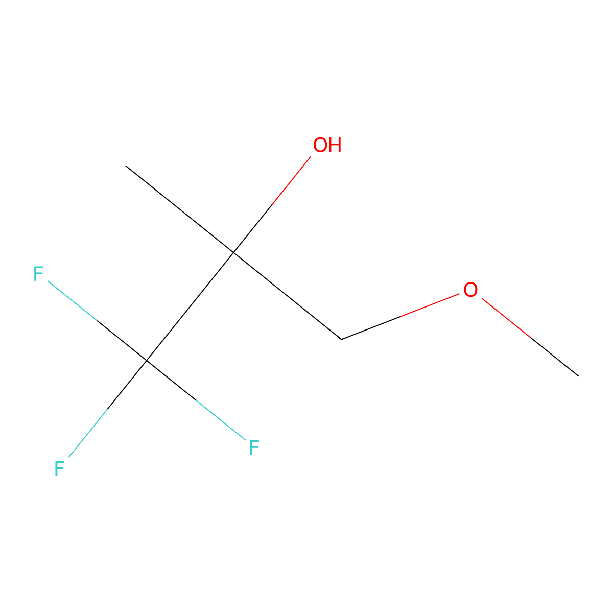 1,1,1-Trifluoro-3-methoxy-2-methylpropan-2-ol molecular structure, CAS 1250894-74-6