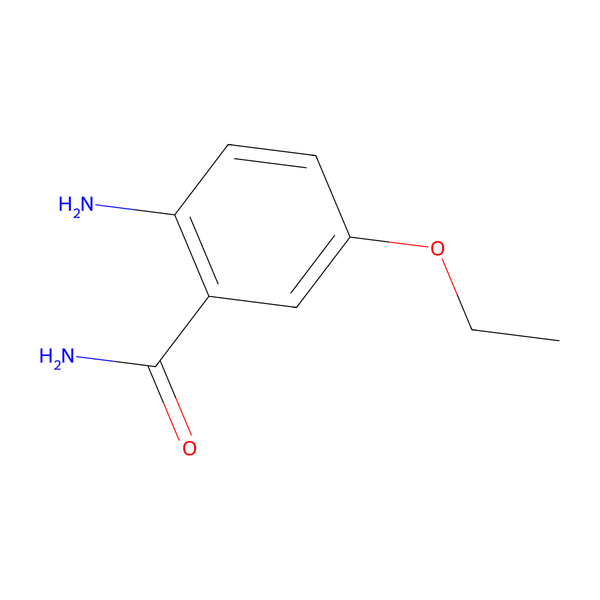 2-Amino-5-ethoxybenzamide molecular structure, CAS 1250898-29-3