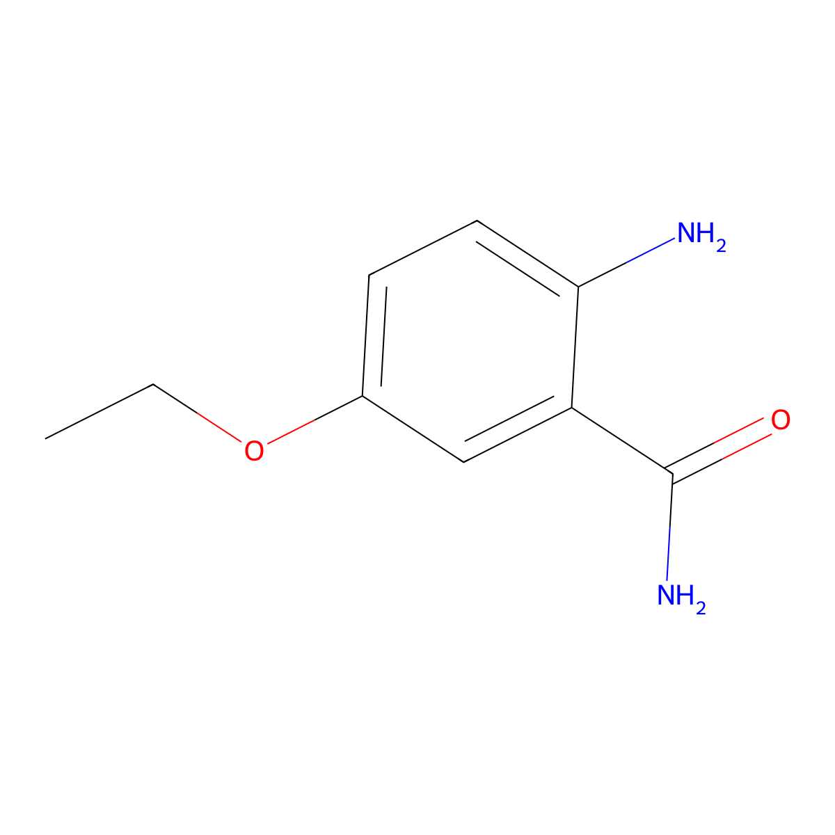 2-Amino-5-ethoxybenzamide molecular structure, CAS 1250898-29-3